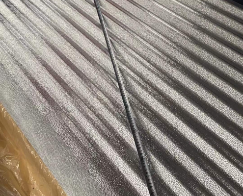 Corrugated aluminum roof panel